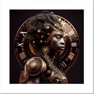 Afro Futuristic Zodiacs-Virgo Posters and Art